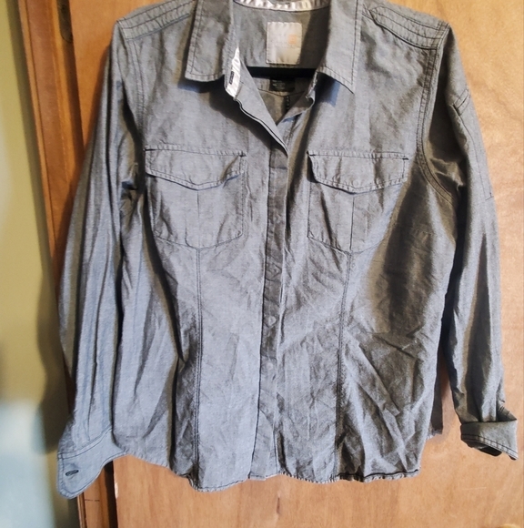 511 tactical mens shirt. Sz large.  Long sleeve.  Blue grayish. Snap closure - Picture 1 of 11